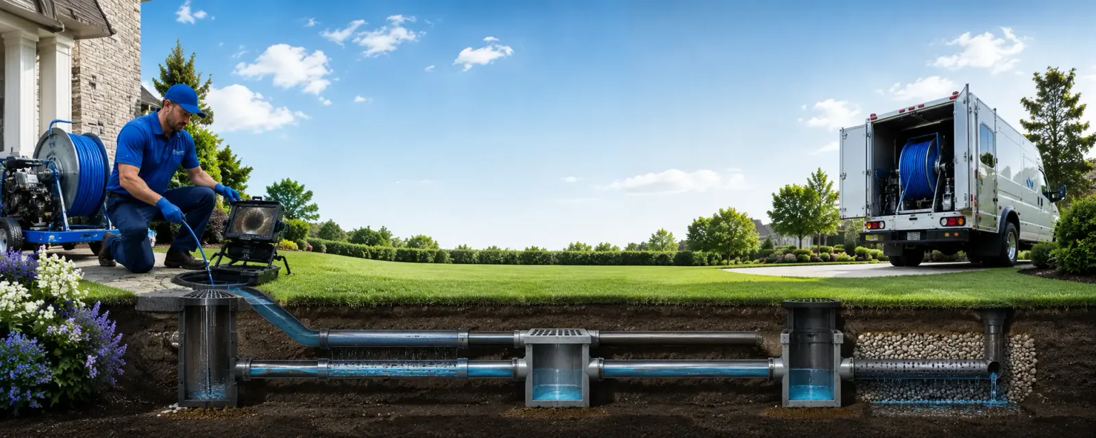 Outdoor drain cleaning information for Bark River, MI